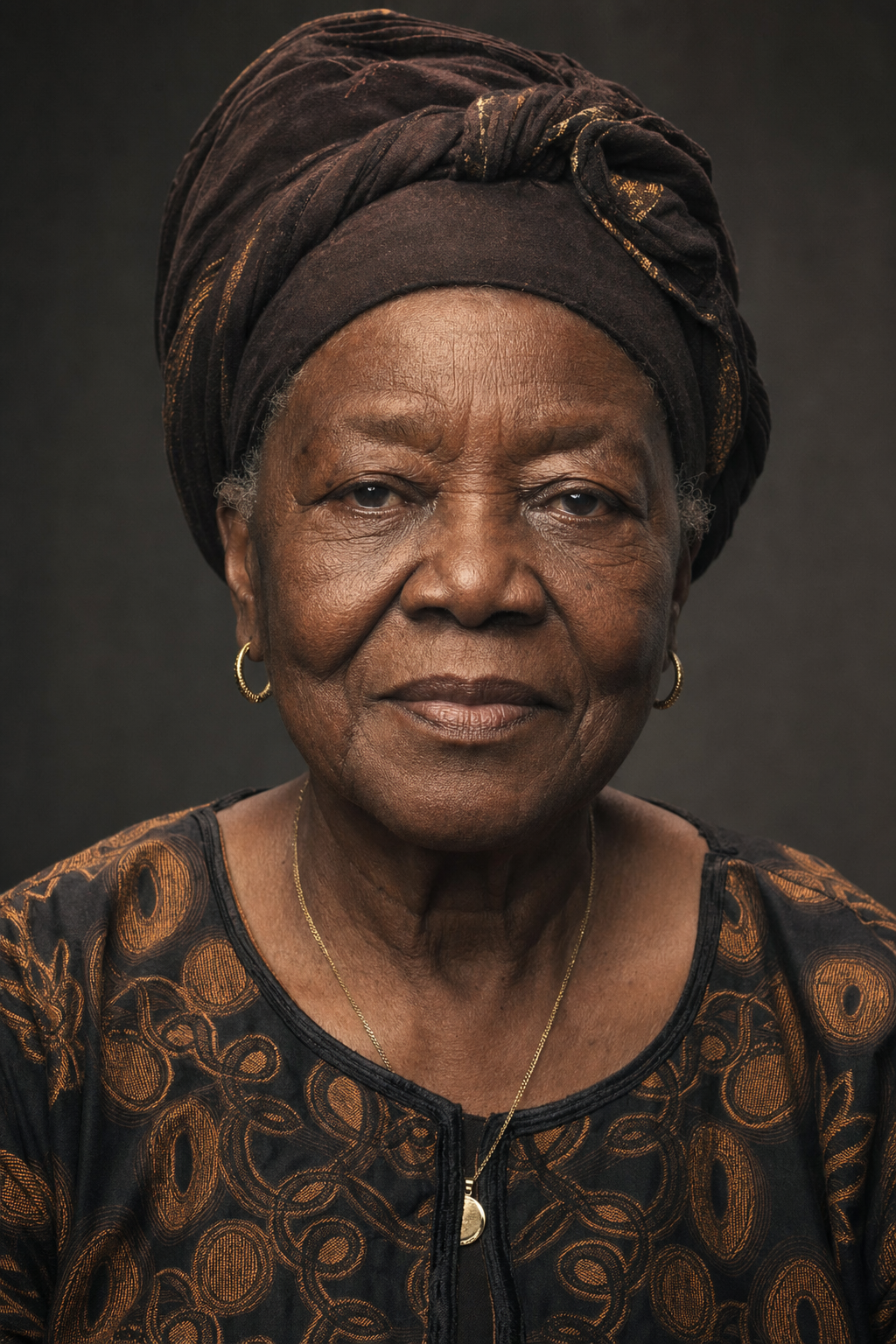 Grandmother Fatmata Turay face