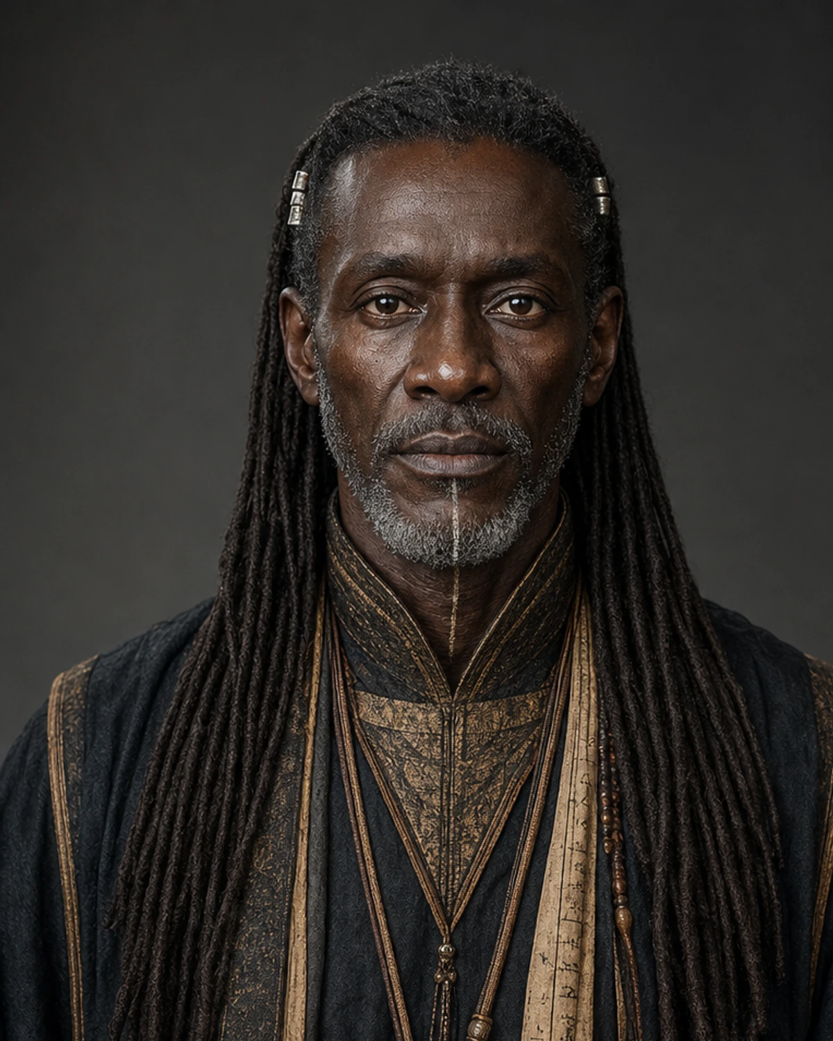 Griot close-up portrait
