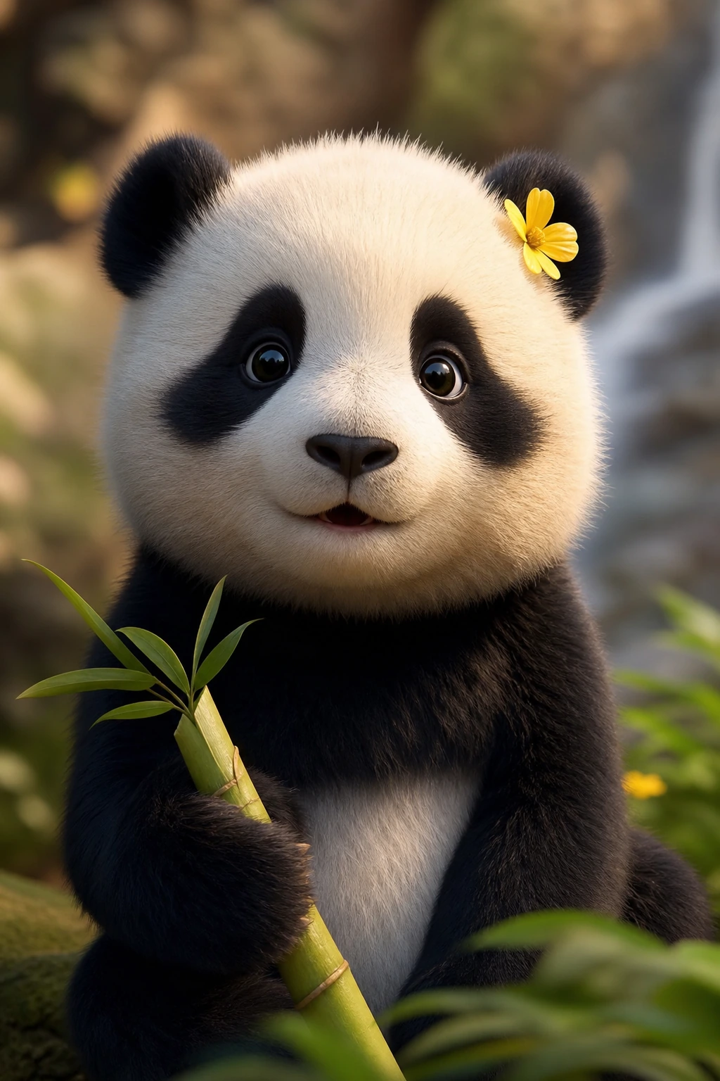 Bao the Panda Cub close-up portrait