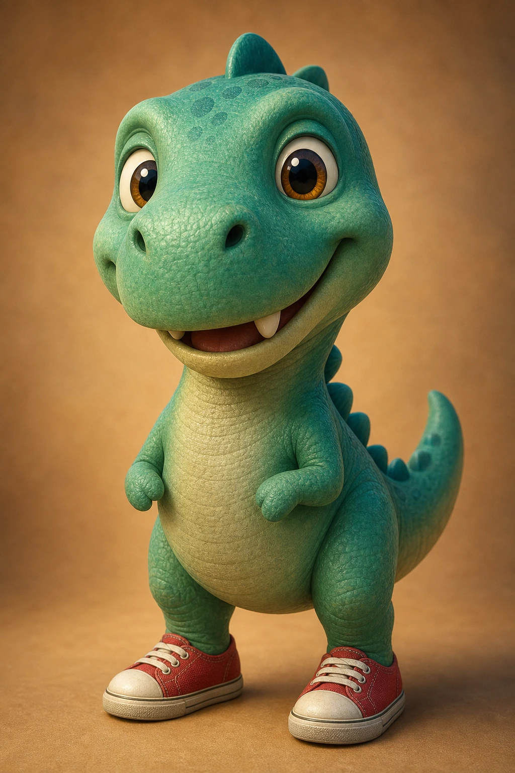 Dinno the Dino close-up portrait