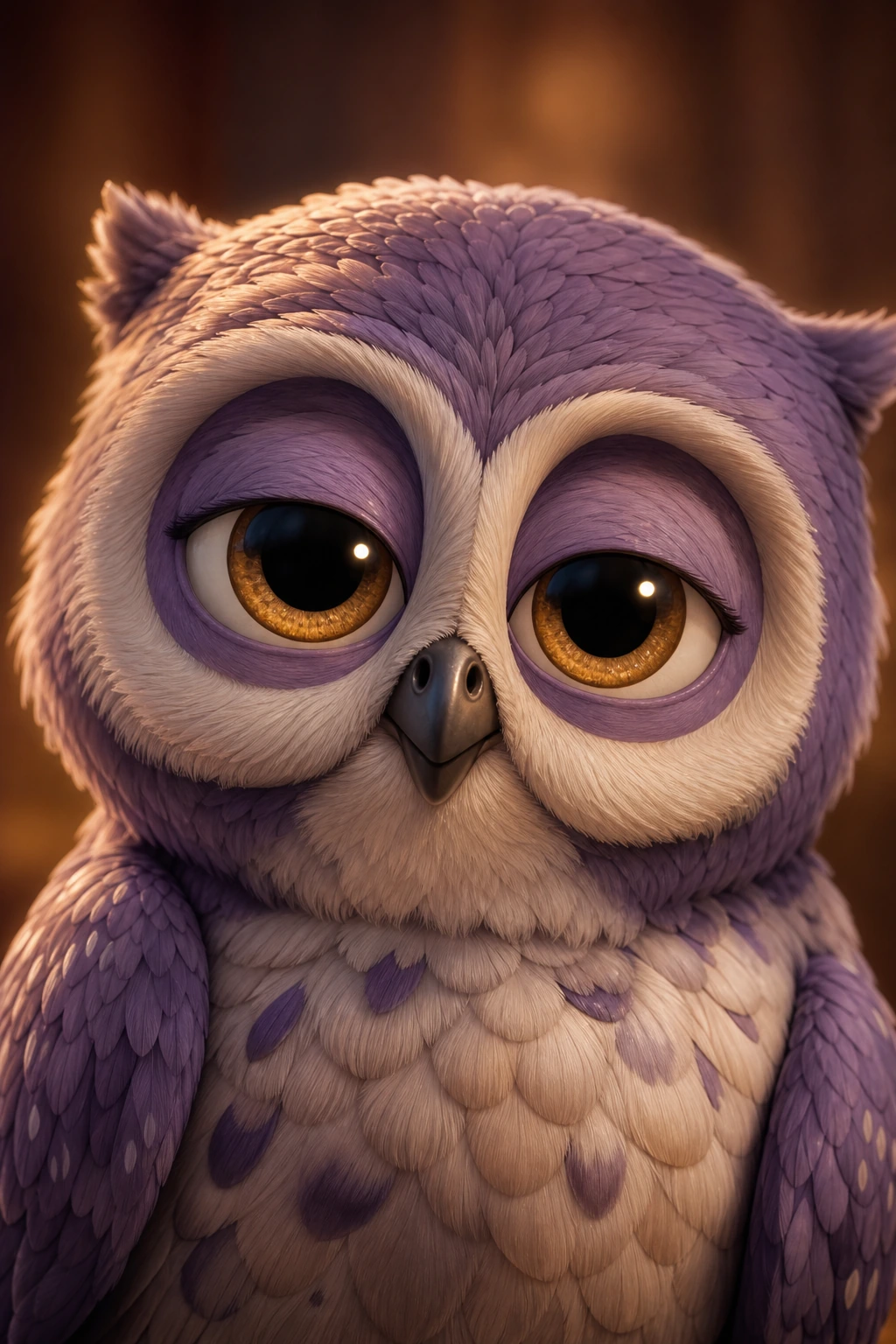 Echo the Owl close-up portrait