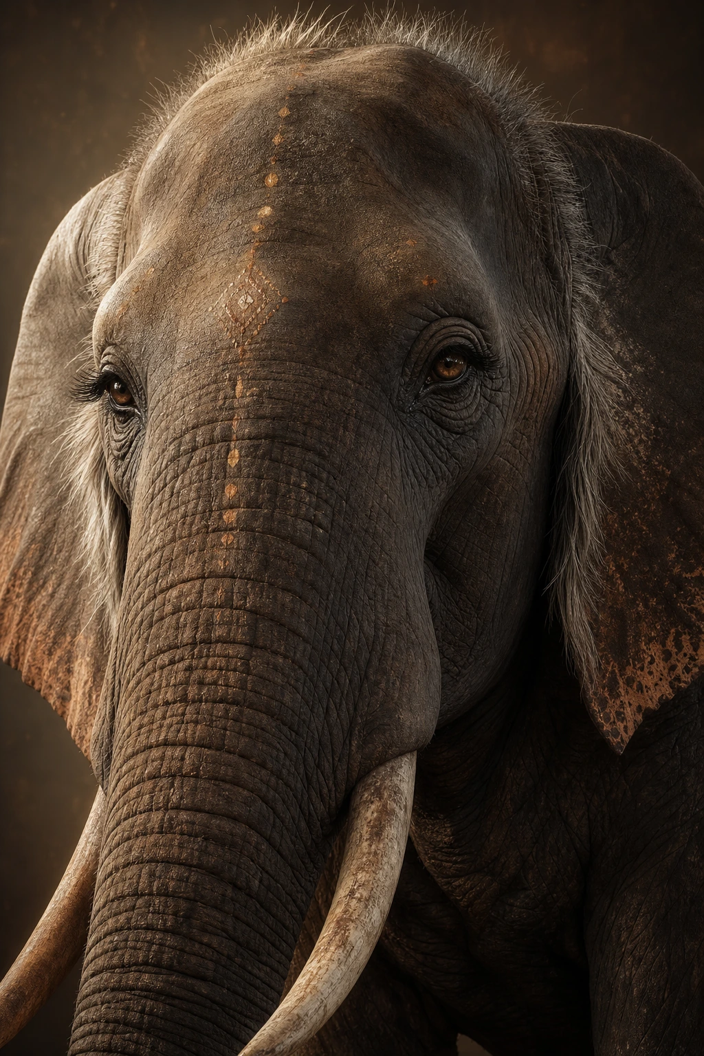 Mama Tembo the Elephant Matriarch close-up portrait