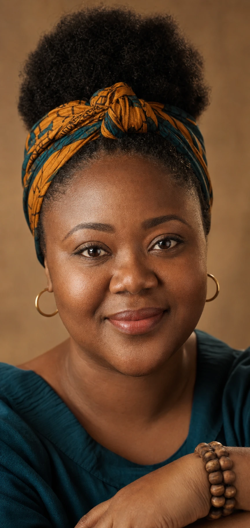 Aunty Fatu close-up portrait