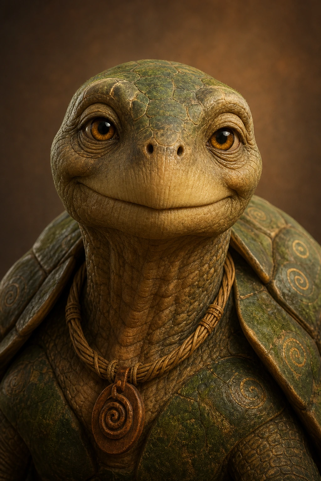 Kobe the Turtle Elder close-up portrait